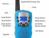 Mini krótkofalówka walkie talkie T-388 LCD (używany) – zdjęcie 3