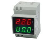 Miernik woltomierz amperomierz 2w1 100a DIN (używany) – zdjęcie 1