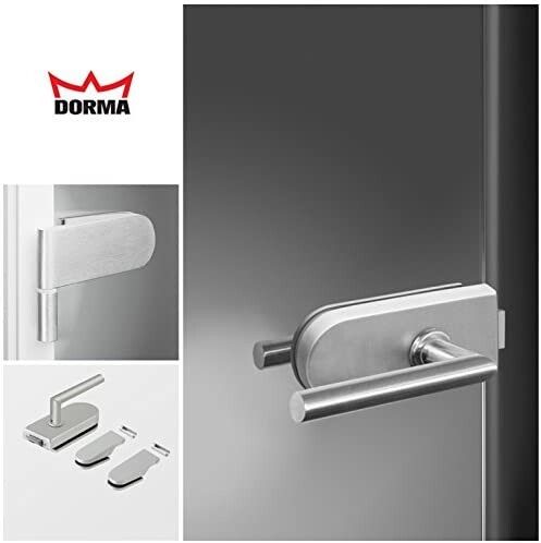 Klamki z zawiasami do szklanych drzwi DEES79777 – oferta