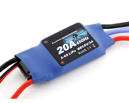 OPTO – bezszczotkowy regulator prędkości ESC 20A (stan nowy)