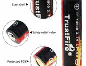 TrustFire TF 14500 3.7V – akumulator litowo-jonowy (używany) – zdjęcie 5