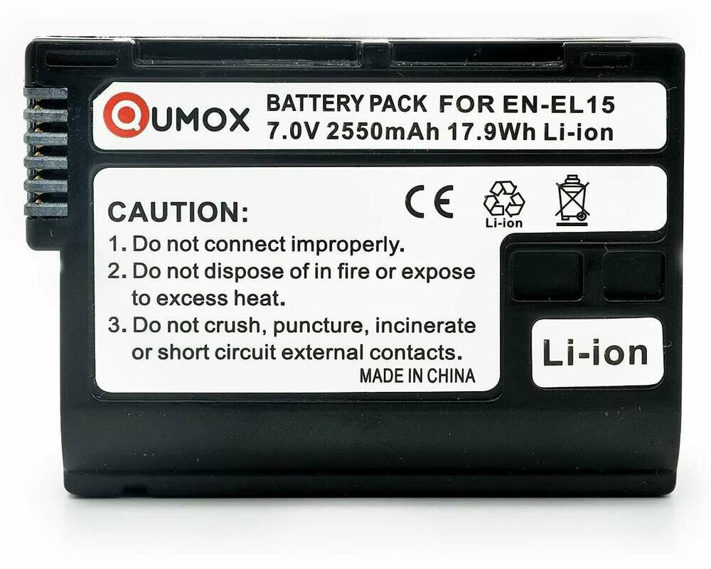 Qumox EN-EL15 2550mAh 7V – bateria akumulator (używany)