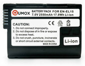 Qumox EN-EL15 2550mAh 7V – bateria akumulator (używany) – zdjęcie 1