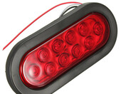 Owalne czerwone oświetlenie lampa 10 LED 12V DC (używany) – zdjęcie 4