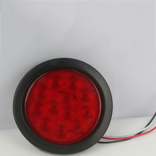 Tylne światło samochodowe okrągłe 12 LED 24V – stan: nowy