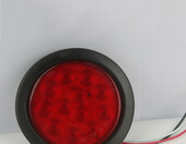 Tylne światło samochodowe okrągłe 12 LED 24V – stan: nowy – zdjęcie 1