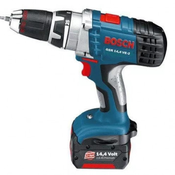 Wiertarko-wkrętarka akumulatorowa Bosch GSB 14.4 VE-2 + ładowarka i bateria + ładowarka i bateria