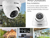 ZOSI ZM4182B FHD – kamera kopułowa monitoringu IP (używany) – zdjęcie 2