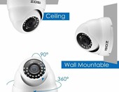ZOSI ZM4182B FHD – kamera kopułowa monitoringu IP (używany) – zdjęcie 4