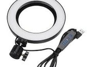 Lampa pierścieniowa 20W LEDRING 16cm SELFIE STATYW (używany) – zdjęcie 1