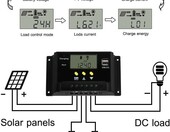 Solarny regulator ładowania PWN 12/24V 30A LMS2430 (używany) – zdjęcie 4
