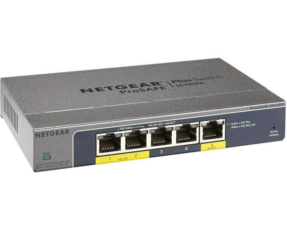 Netgear ProSafe Plus GS105PE 5-portów – switch (używany)