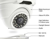 HOSAFE H2MD6PA 1080P FHD PoE – kamera kopułowa IP (używany) – zdjęcie 3