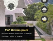 HOSAFE H2MD6PA 1080P FHD PoE – kamera kopułowa IP (używany) – zdjęcie 4