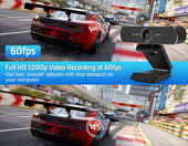 Jiffy Webcam 1080P/60FPS FHD – kamera internetowa (używany) – zdjęcie 3