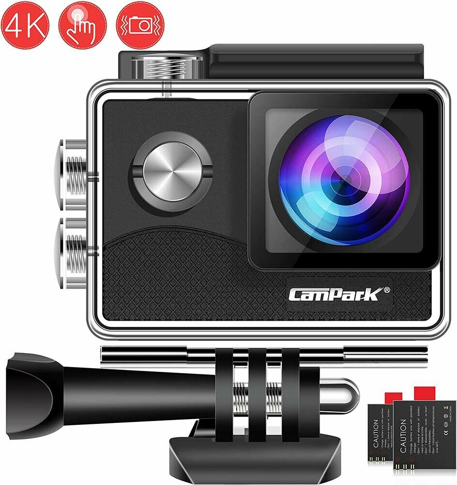 Campark 4K UHD 16MP WiFi – kamera sportowa – stan: używany