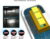 Novsight H7 5000LM 30W 6500K – żarówka LED, stan: używany – zdjęcie 2