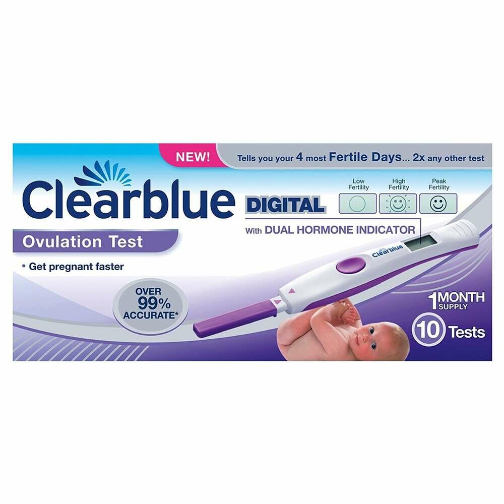 ClearBlue 1szt – cyfrowy test owulacyjny (stan nowy)