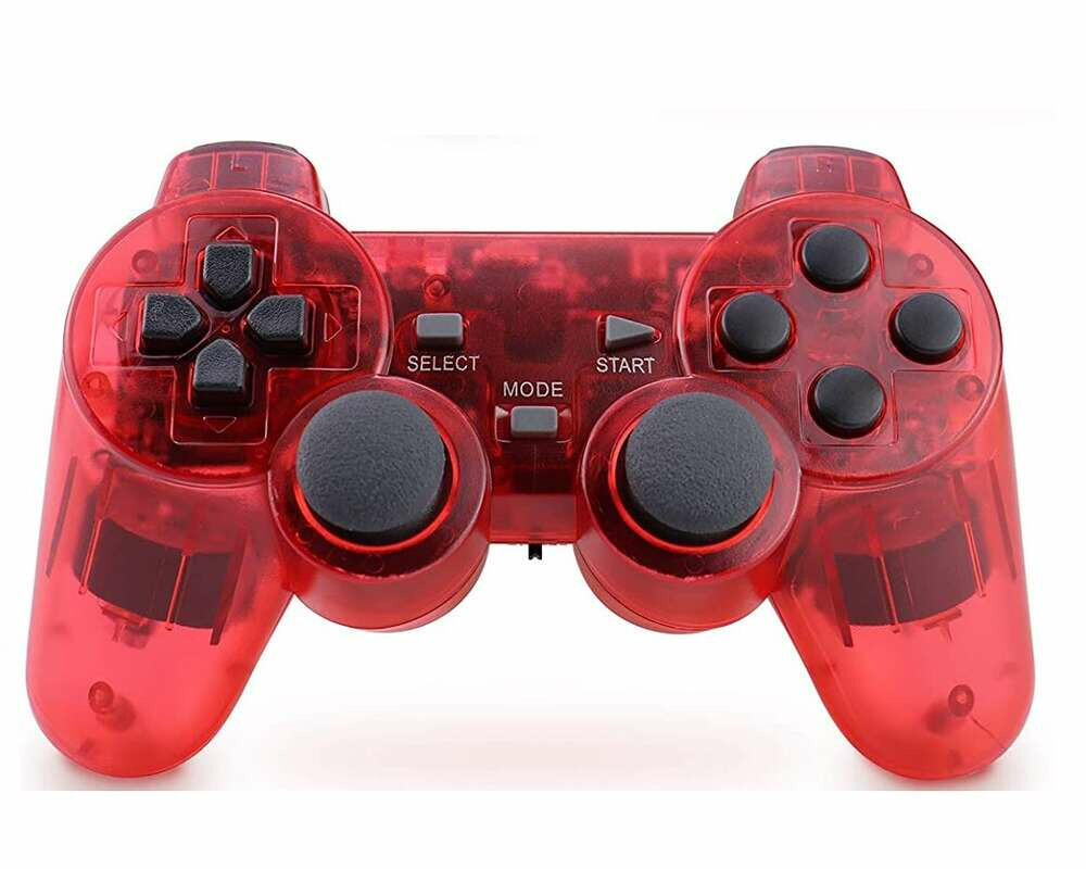 Apzia – bezprzewodowy kontroler pad do PS2, czerwony