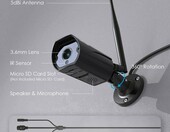 ieGeek 2MP 1080p IP66 – kamera zewnętrzna IP – stan: używany – zdjęcie 2
