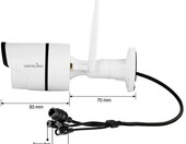 Wansview W2 1080P IP66 FHD – kamera monitoringu IP, biały – zdjęcie 2