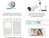 Wansview W2 1080P IP66 FHD – kamera monitoringu IP, biały – zdjęcie 3