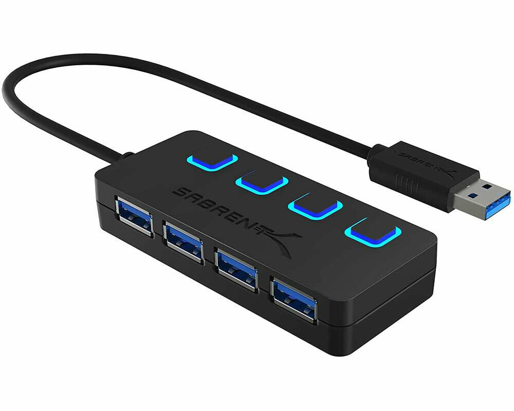 Sabrent HB-UM43 – hub 4-portowy USB 3.0, stan: używany