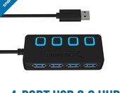 Sabrent HB-UM43 – hub 4-portowy USB 3.0, stan: używany – zdjęcie 2