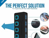 Sabrent HB-UM43 – hub 4-portowy USB 3.0, stan: używany – zdjęcie 4