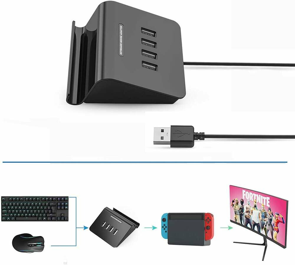 Adapter klawiatury i myszy na PS3 PS4 Xbox One (stan nowy)