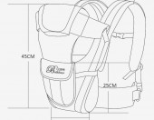 Nosidełko Ergo Carrier 18KG 3-24 M-CY ergonomiczne w kropki – zdjęcie 2
