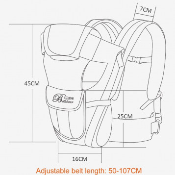 Nosidełko Ergo Carrier 18KG 3-24 M-CY ergonomiczne w kropki