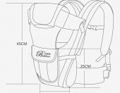 Nosidełko Ergo Carrier 18KG 3-24 M-CY ergonomiczne w kropki – zdjęcie 1