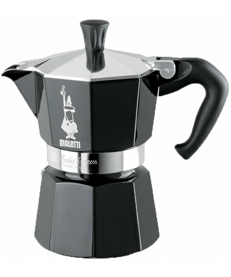 Bialetti Moka Express 3tz – kawiarka, czarna, stan: używany