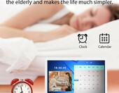 Cyfrowa ramka na zdjęcia 17 cali HD Zegar (używany) – zdjęcie 5