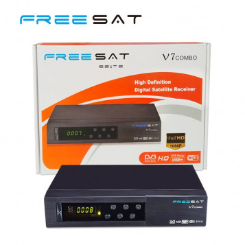 Odbiornik satelitarny dvb-s2 t2 Freesat V7 Combo USB WiFi 3G