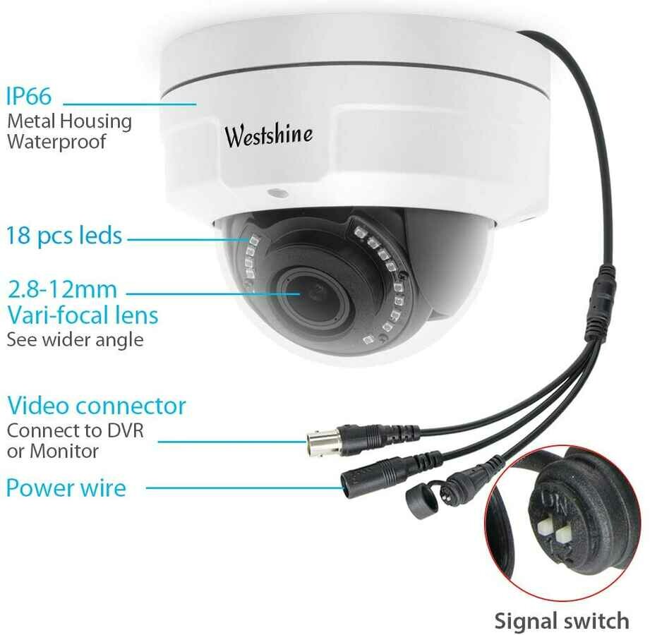Westshine WS-HA6201 1080P – kamera kopułkowa IP (używany)