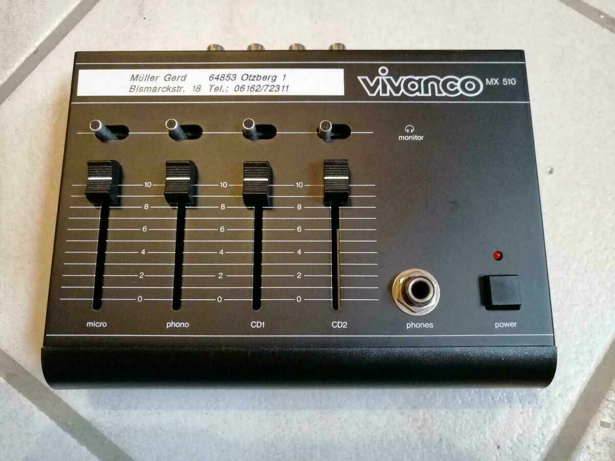 Vivanco MX 510 – analogowy mikser 4-kanałowy, stan: używany