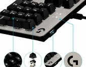 Logitech G413 Silver – klawiatura mechaniczna (używany) – zdjęcie 2