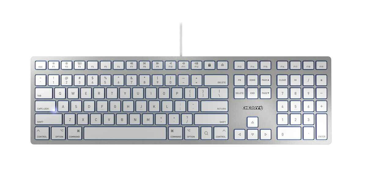 CHERRY KC 6000 Slim Apple – klawiatura przewodowa (używany)