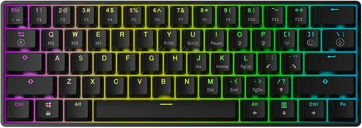 Mizar MZ60 LUNA RGB – klawiatura, Yellow (używany)