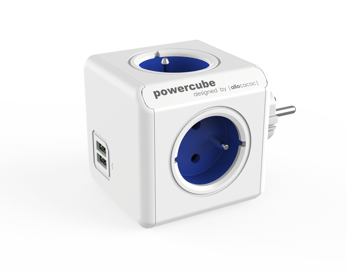 Listwa zasilająca PowerCube Original USB 2202BL 4 gniazda
