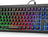 Rii RK104 RGB QWERTZ – klawiatura przewodowa (używany) – zdjęcie 1