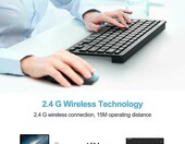 TECKNET EWK01315 QWERTZ – klawiatura bezprzewodowa (używany) – zdjęcie 3