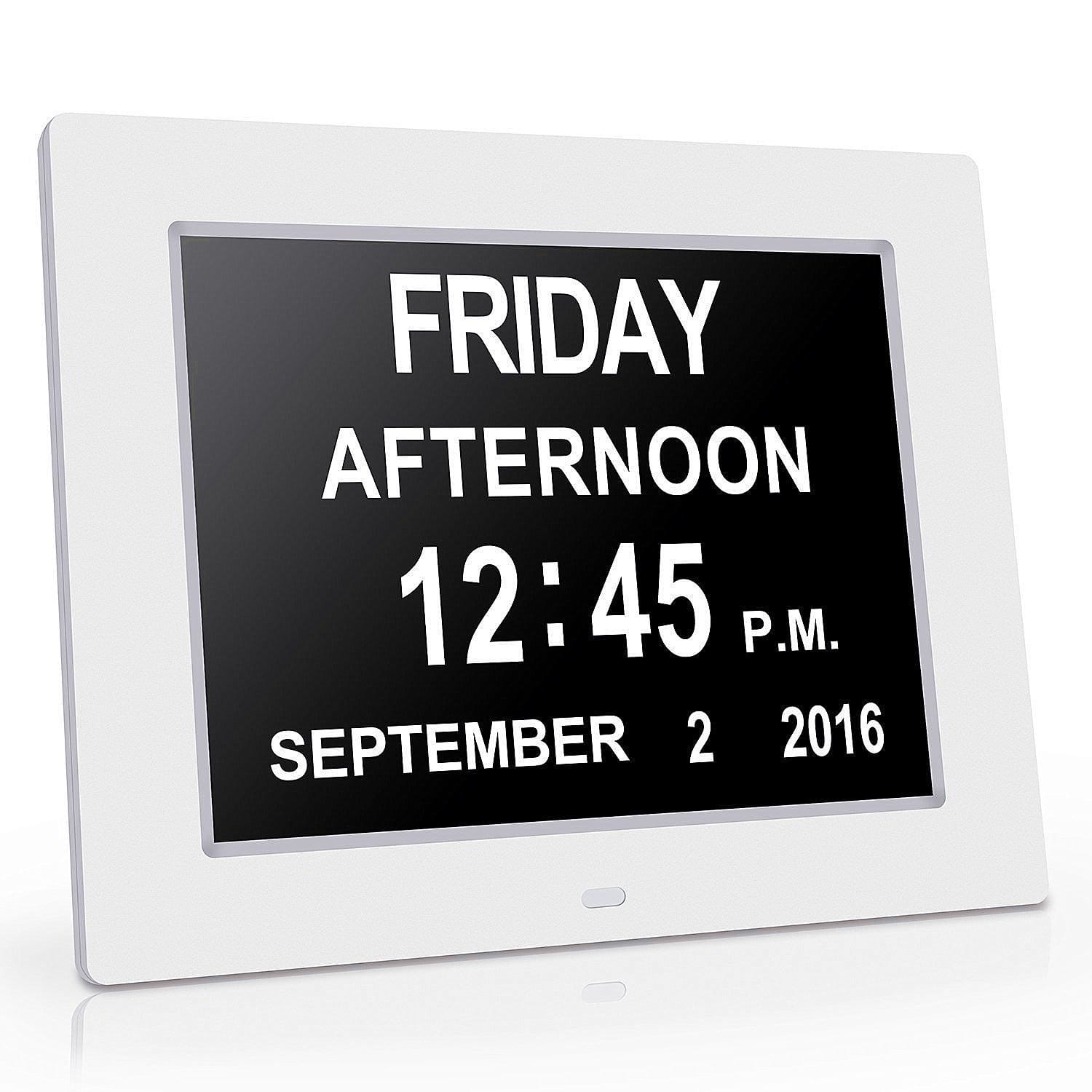 Cyfrowy zegar kalendarzowy z dużym wyświetlaczem Digital Day Clock