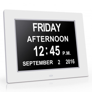 Cyfrowy zegar kalendarzowy z dużym wyświetlaczem Digital Day Clock