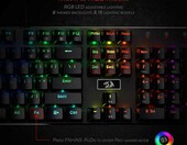 Redragon K556 RGB QWERTY – klawiatura mechaniczna (używany) – zdjęcie 4