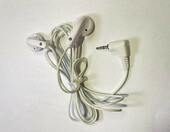 Słuchawki do MP3 MP4 jack 2.5mm biały – stan: używany – zdjęcie 2