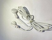Słuchawki do MP3 MP4 jack 2.5mm biały – stan: używany – zdjęcie 3