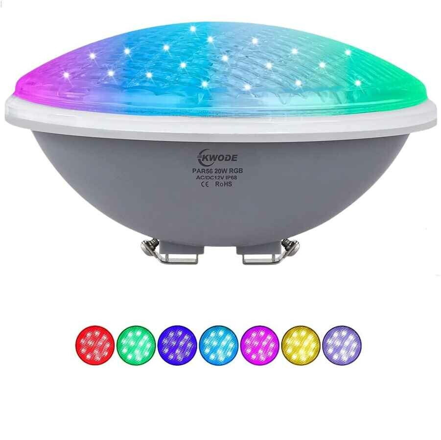 KWODE PAR56 20W RGB IP68 – oświetlenie basenowe (używany)